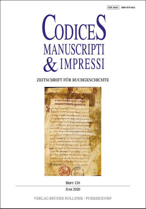 Codices Manuscripti & Impressi 120