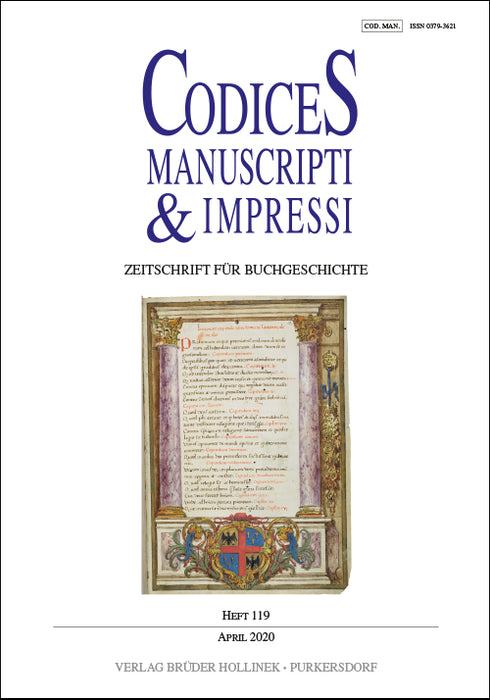 Codices Manuscripti & Impressi 119