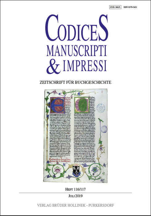 Codices Manuscripti & Impressi 116/117