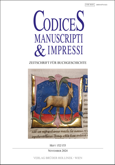 Codices Manuscripti & Impressi 152 / 153