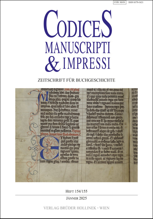 Codices Manuscripti & Impressi 154 / 155