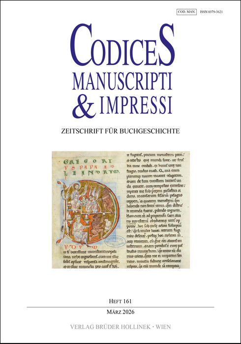 Codices Manuscripti & Impressi 161