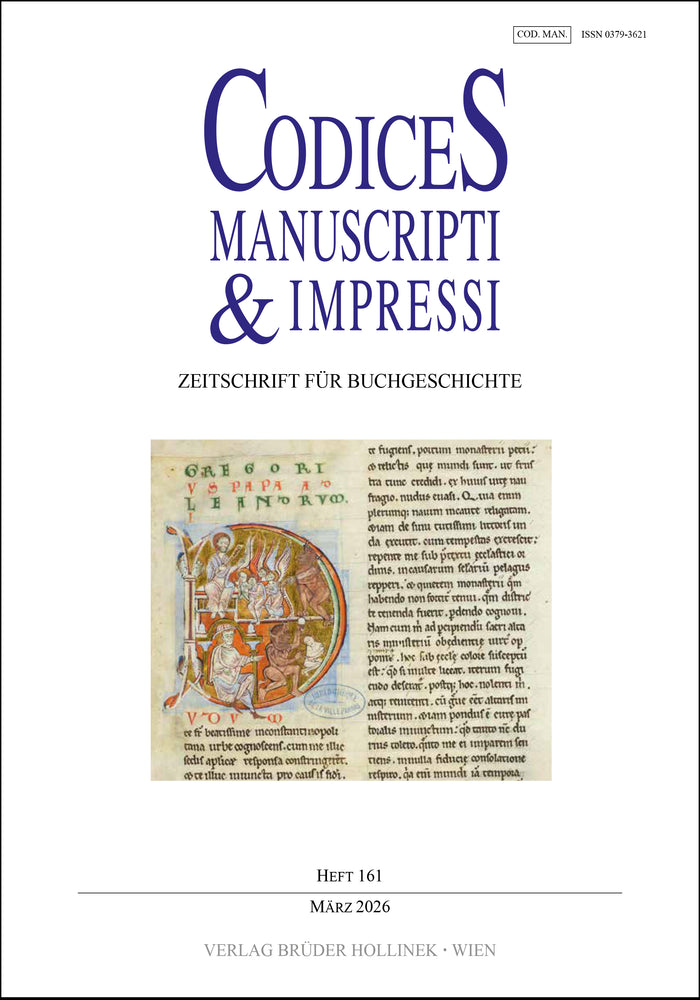 Codices Manuscripti & Impressi 2026