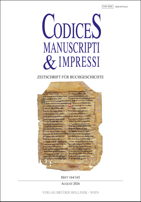 Codices Manuscripti & Impressi 164/165