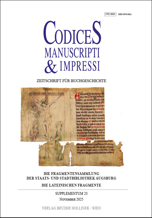 Codices Manuscripti & Impressi 2025