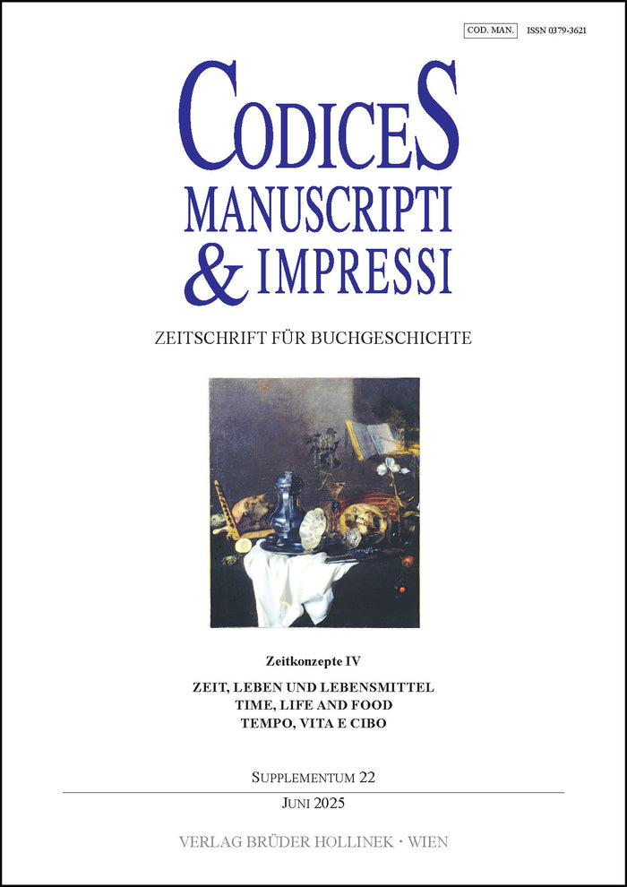 Codices Manuscripti & Impressi 2025