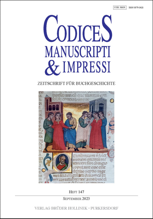 Codices Manuscripti & Impressi 147