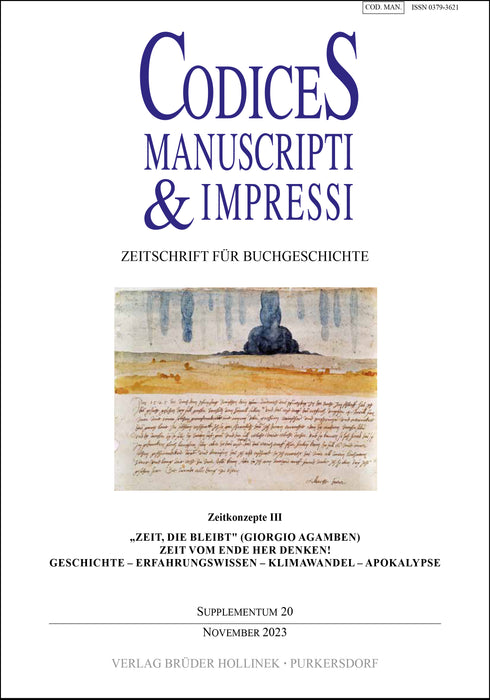 Codices Manuscripti & Impressi Supplement 20