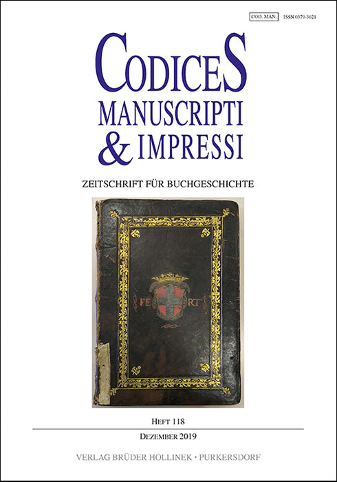 Codices Manuscripti & Impressi 118