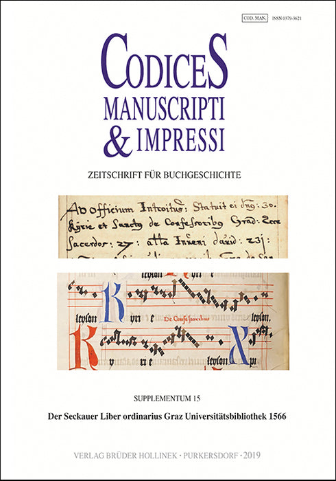 Codices Manuscripti & Impressi Supplement 15