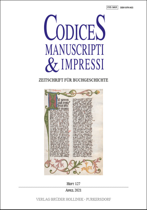 Codices Manuscripti & Impressi 127