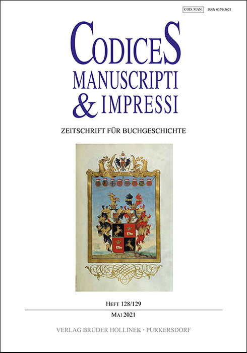 Codices Manuscripti & Impressi 128/129