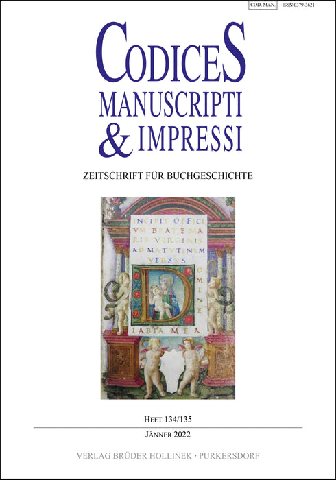 Codices Manuscripti & Impressi 134/135