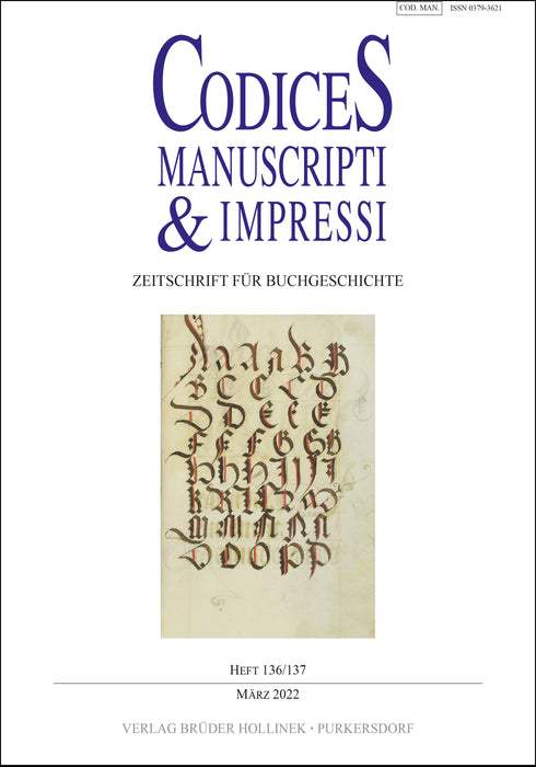 Codices Manuscripti & Impressi 136/137