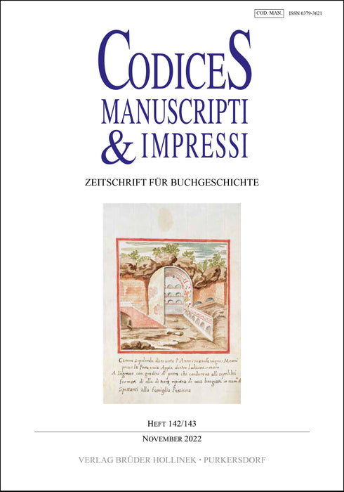 Codices Manuscripti & Impressi 142/143