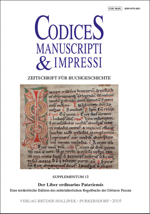 Codices Manuscripti & Impressi Supplement 13